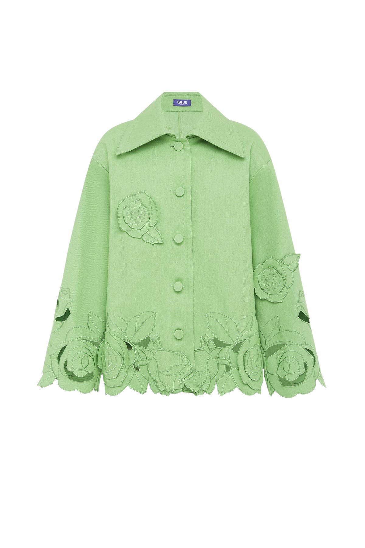 Leo Lin Green Jackets Premium cotton jacket