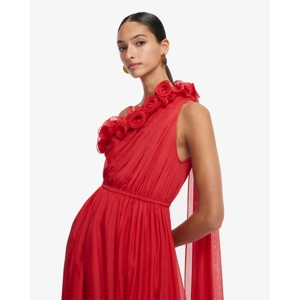 Fully lined - One Shoulder Maxi Dress from Luxury Shoes 