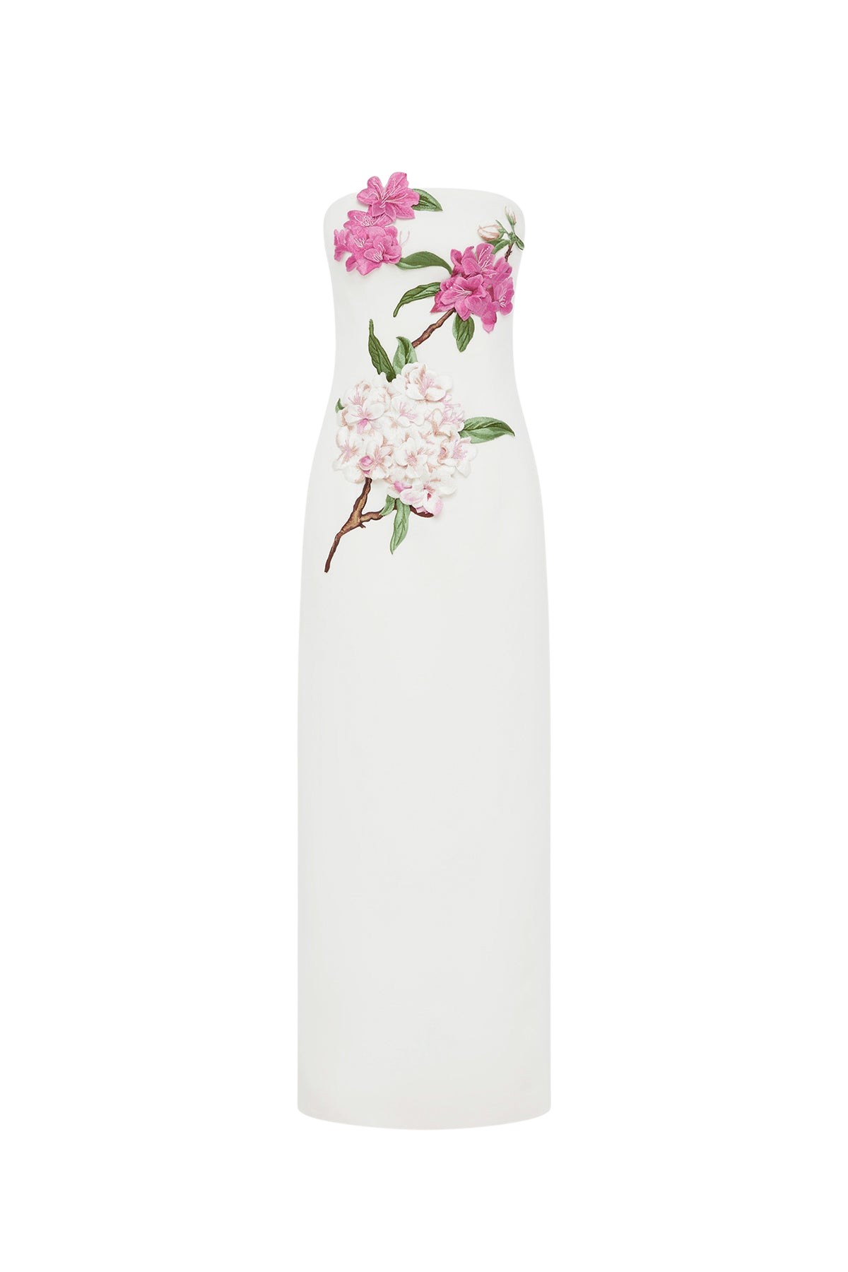 Leo Lin Rayna Appliqué Floral Maxi Dress