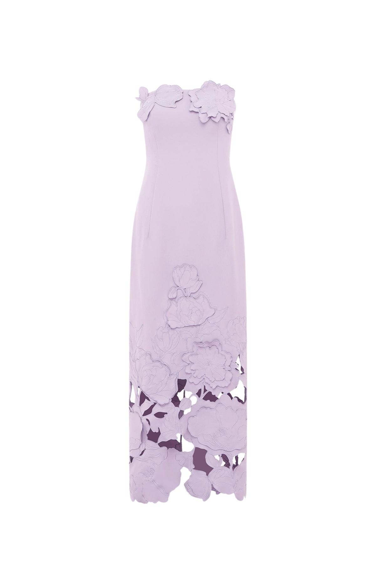 Leo Lin Rayna Appliqué Bustier Maxi Dress
