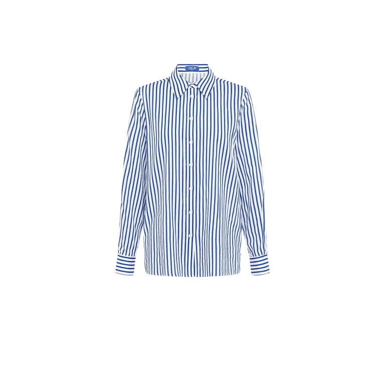 Leo Lin Blue Tops Premium cotton tailored shirt