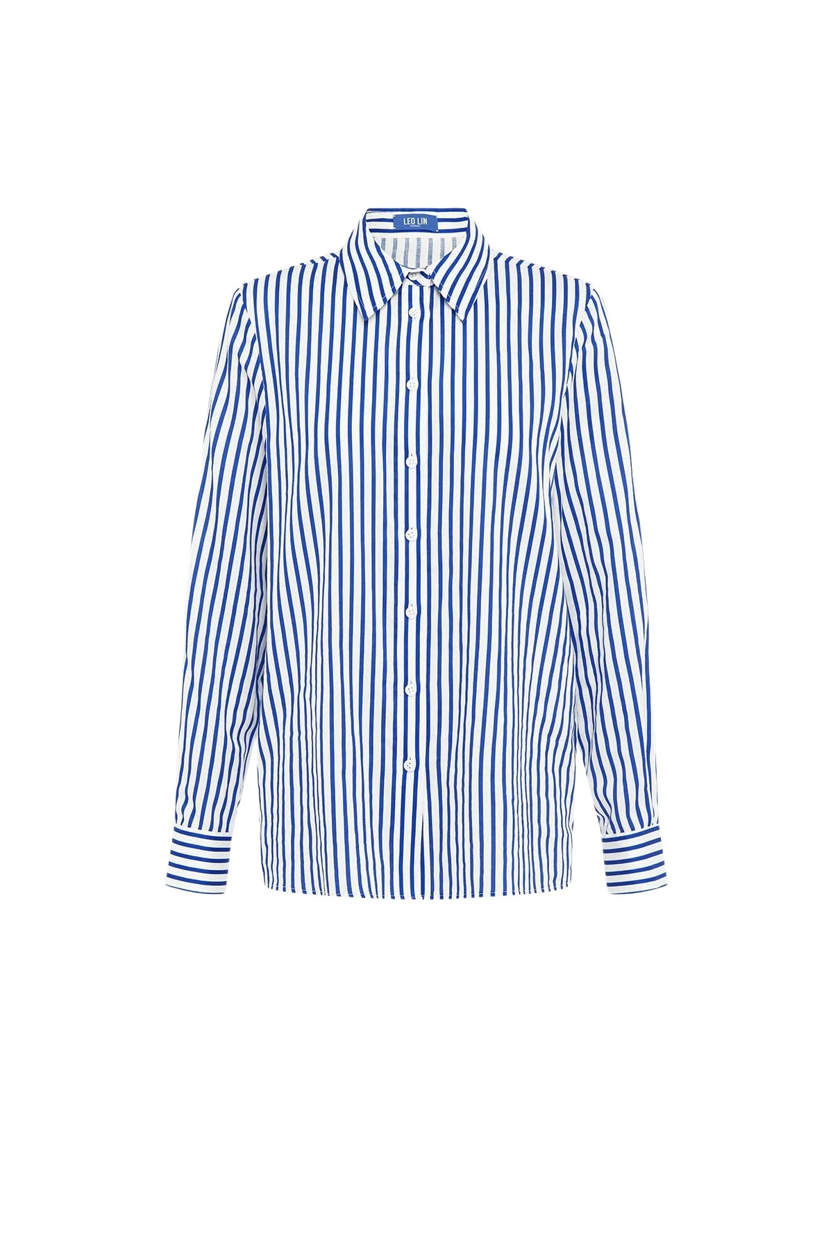 Leo-Lin-Rosaline48742_nobg Leo Lin Blue Tops Premium cotton tailored shirt
