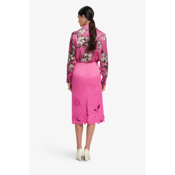 Exclusive LEO LIN Magnolia Print in Pink