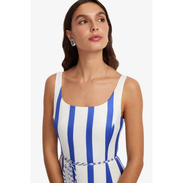 Fully lined - Striped Maxi Dress from Luxury Shoes 