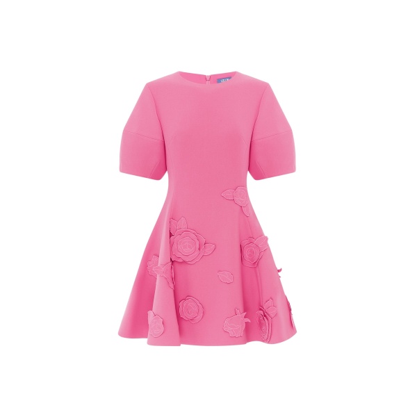 Leo Lin Pink Dresses Premium appliqué mini dress