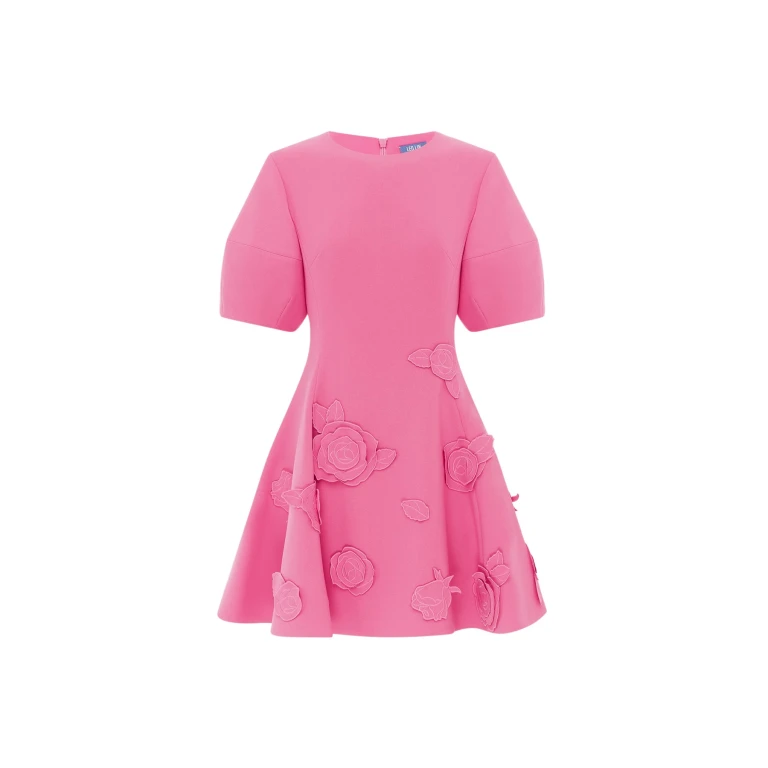 Leo Lin Pink Dresses Premium appliqué mini dress