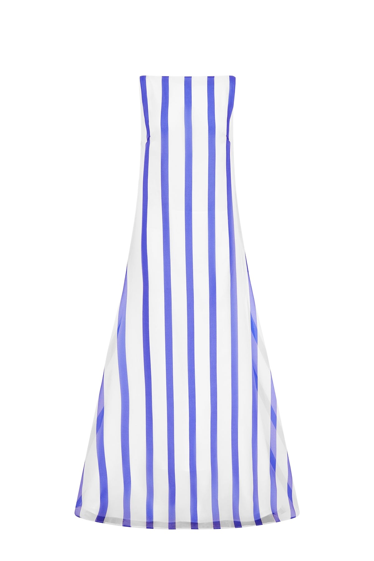 Leo Lin Yumei Striped Open Back Gown