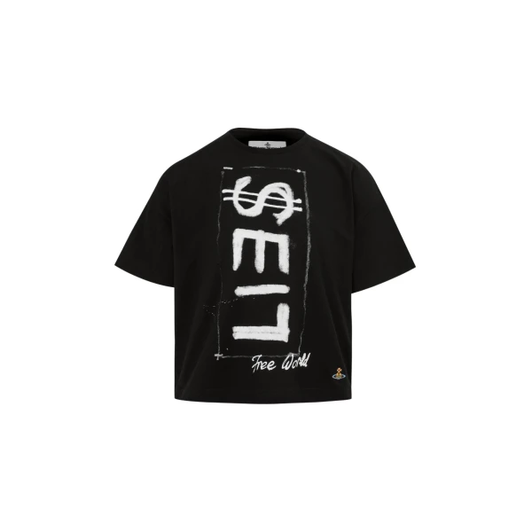 Vivienne Westwood Lies Box T-shirt - Vivienne Westwood Tops - Punk Luxury - Shop at Luxury Shoes 
