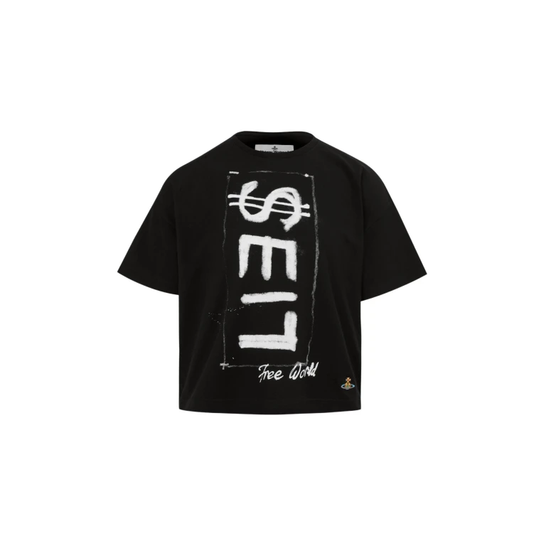 Vivienne Westwood Lies Box T-shirt - Vivienne Westwood Tops - Punk Luxury - Shop at Luxury Shoes 
