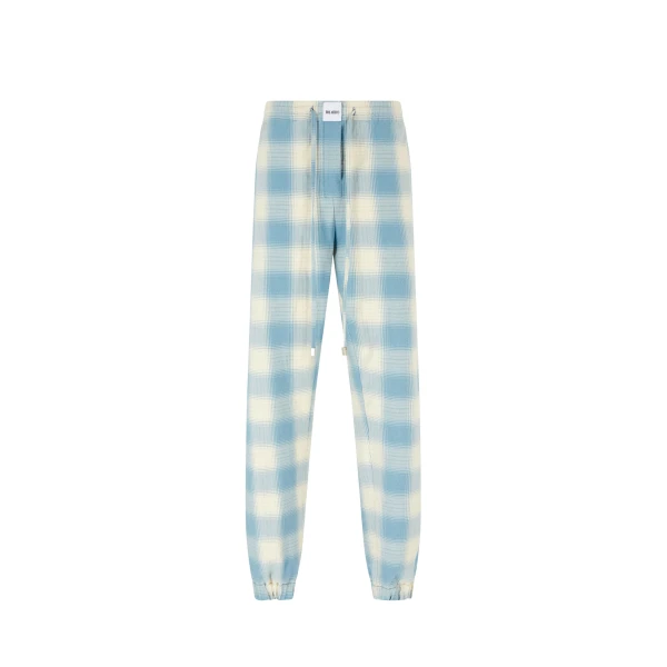 The Attico Light Blue And White Long Pant - The Attico Pants - Designed by Gilda Ambrosio & Giorgia Tordini - Shop at Luxury Shoes 