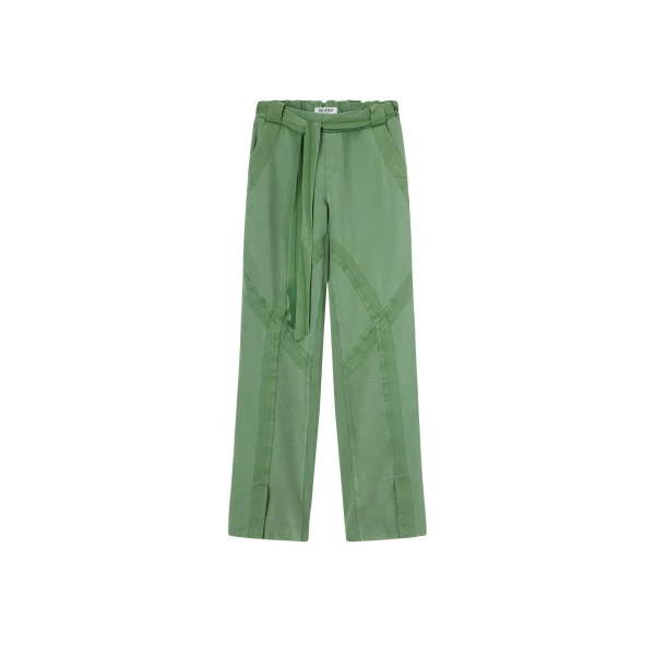 The Attico Light Green Long Pant - The Attico Pants - Designed by Gilda Ambrosio & Giorgia Tordini - Shop at Luxury Shoes 