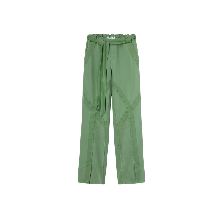 The Attico Light Green Long Pant - The Attico Pants - Designed by Gilda Ambrosio & Giorgia Tordini - Shop at Luxury Shoes 