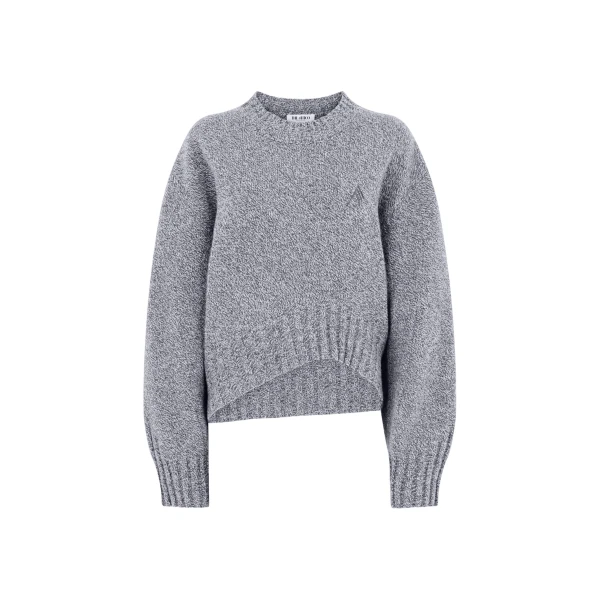 The Attico Light Grey Sweater - The Attico Knitwear - Designed by Gilda Ambrosio & Giorgia Tordini - Shop at Luxury Shoes 