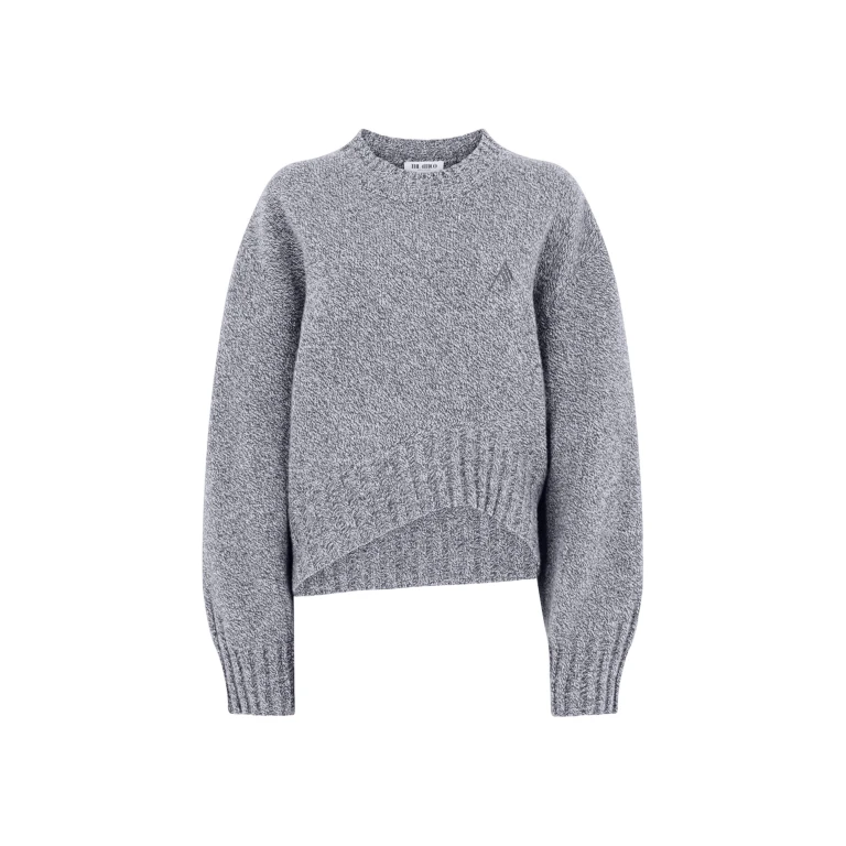 The Attico Light Grey Sweater - The Attico Knitwear - Designed by Gilda Ambrosio & Giorgia Tordini - Shop at Luxury Shoes 