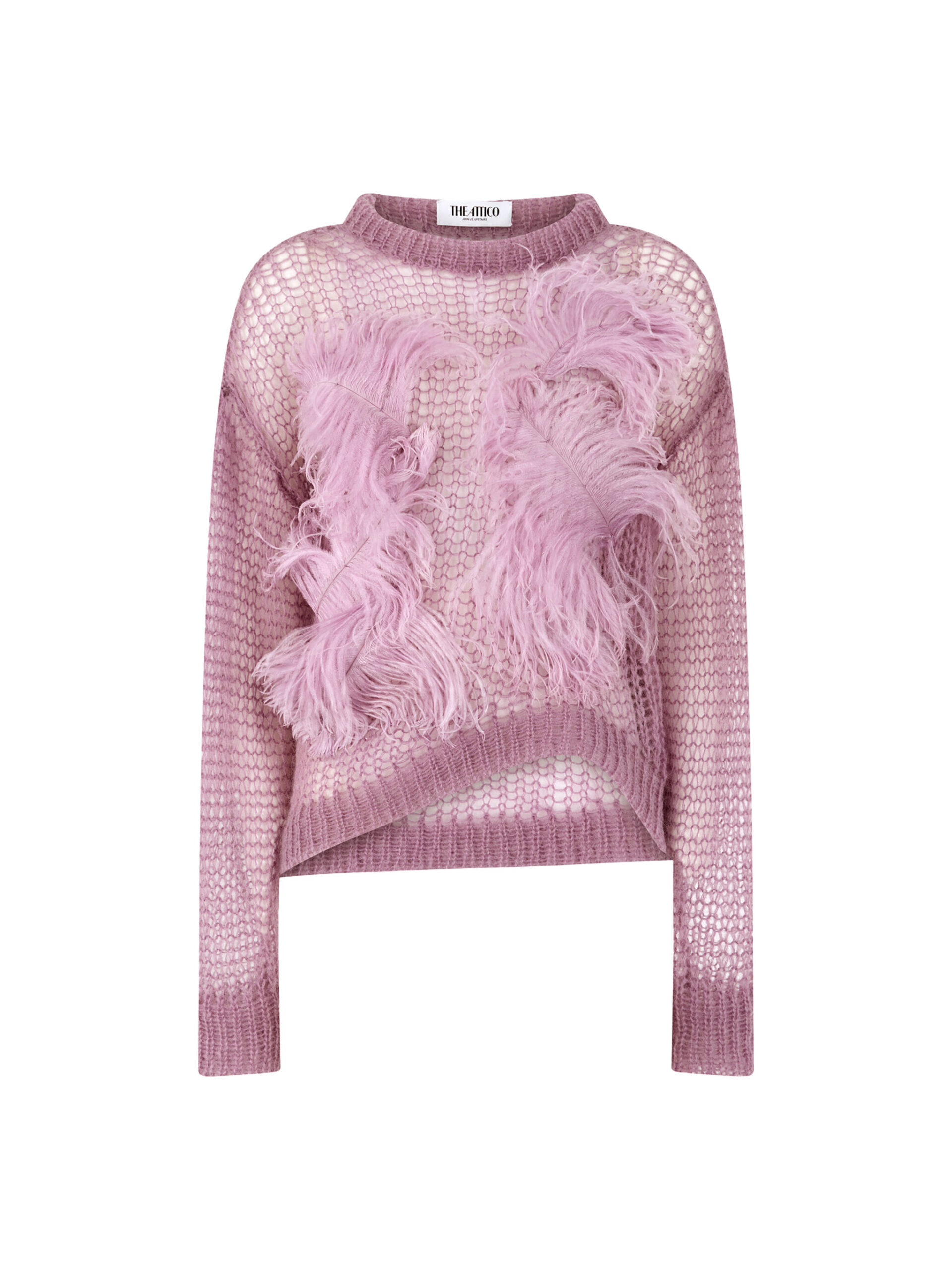 The Attico Light Mauve Sweater - The Attico Knitwear - Designed by Gilda Ambrosio & Giorgia Tordini - Shop at Luxury Shoes The Attico Light Mauve Sweater - The Attico Knitwear - Designed by Gilda Ambrosio & Giorgia Tordini - Shop at Luxury Shoes