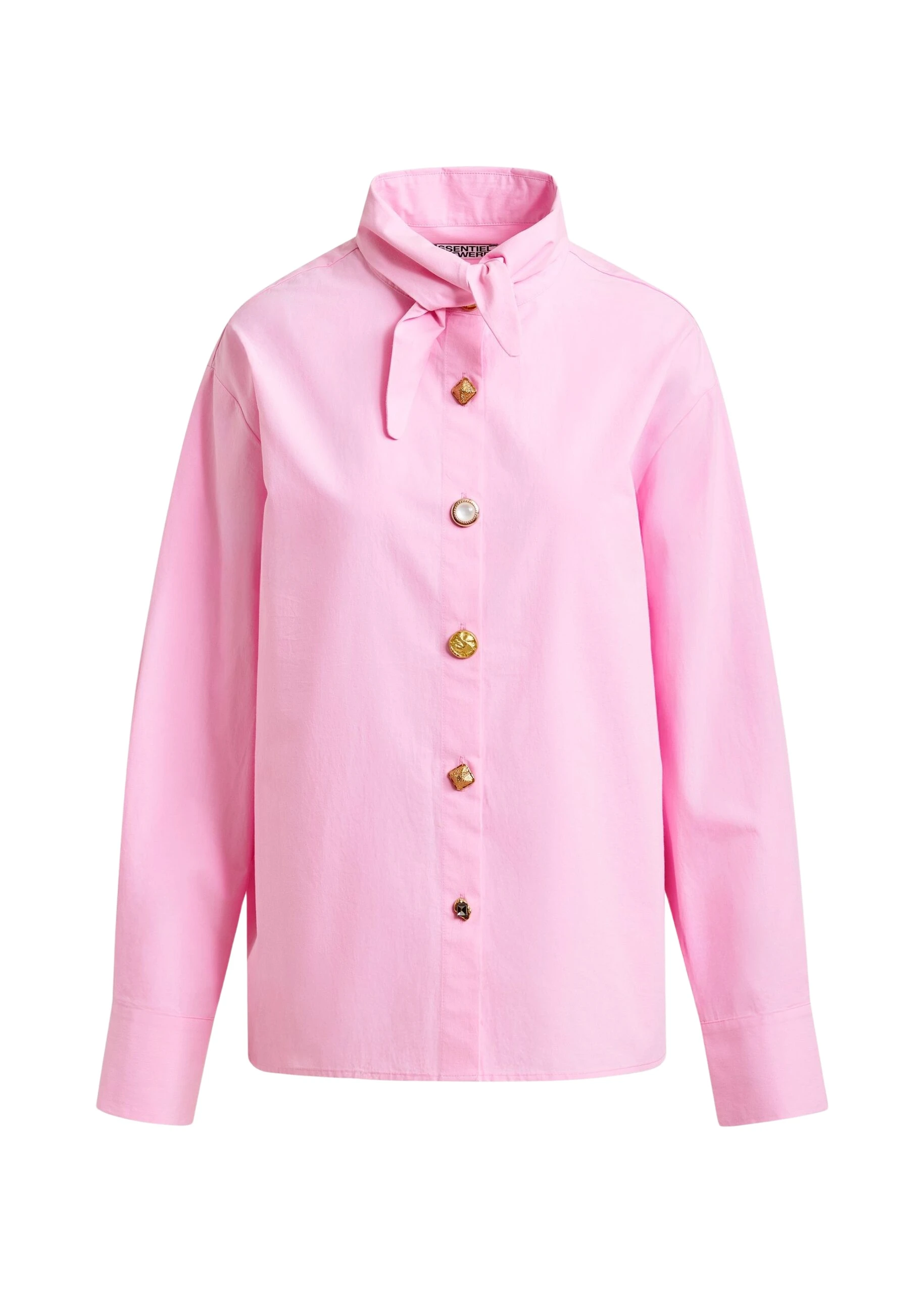 Light-pink-cotton-shirt-with-elongated-collar-and-mismatched-buttons-Essentiel-Antwerp-Shirts-scaled40335_nobg Essentiel Antwerp Light pink cotton shirt with elongated collar and mismatched buttons - Essentiel Antwerp Shirts - Colorful Belgian Design - Shop at Luxury Shoes