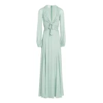 Giambattista Valli Long Acqua Dress With Bow - Giambattista Valli Dresses - Romantic Couture - Shop at Luxury Shoes 
