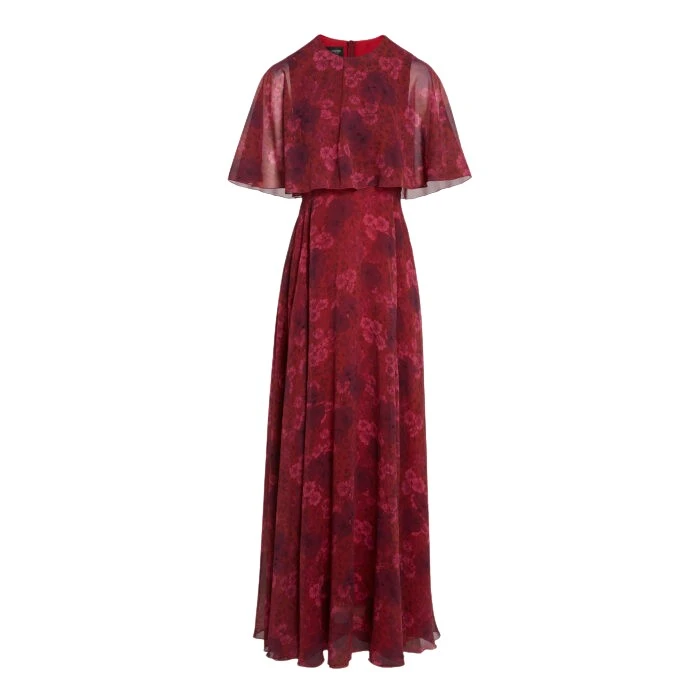 Long-Anemones-Silk-Dress-With-Cape-Giambattista-Valli-Dresses-730818_nobg Giambattista Valli Long Anemones Silk Dress With Cape - Giambattista Valli Dresses - Romantic Couture - Shop at Luxury Shoes