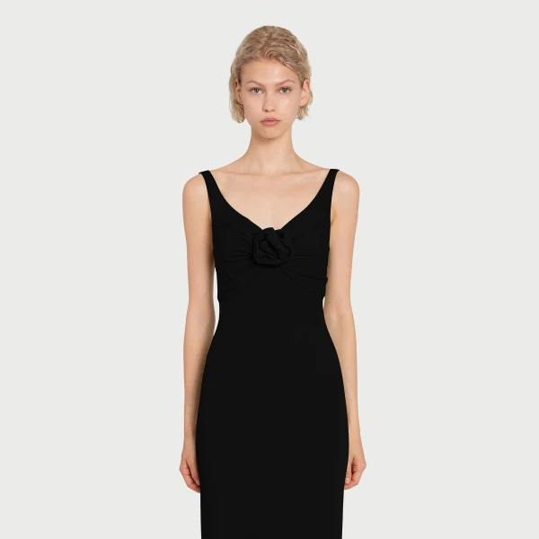 Giambattista Valli Long Black Trumpet Dress - Giambattista Valli Dresses - Romantic Couture - Shop at Luxury Shoes 