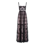 Giambattista Valli Long Corset Dress In Tulle With Floral Embroidery - Giambattista Valli Dresses - Romantic Couture - Shop at Luxury Shoes 