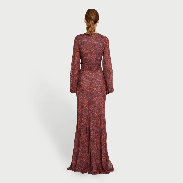 Giambattista Valli Long Cotton Paisley Field Dress - Giambattista Valli Dresses - Romantic Couture - Shop at Luxury Shoes 