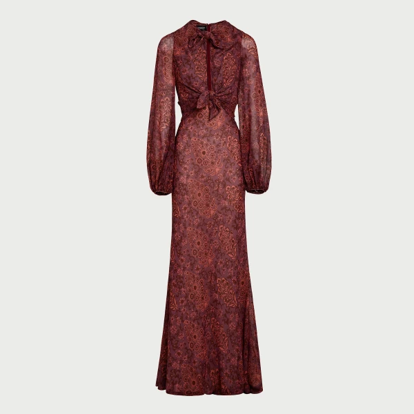 Giambattista Valli Long Cotton Paisley Field Dress - Giambattista Valli Dresses - Romantic Couture - Shop at Luxury Shoes 