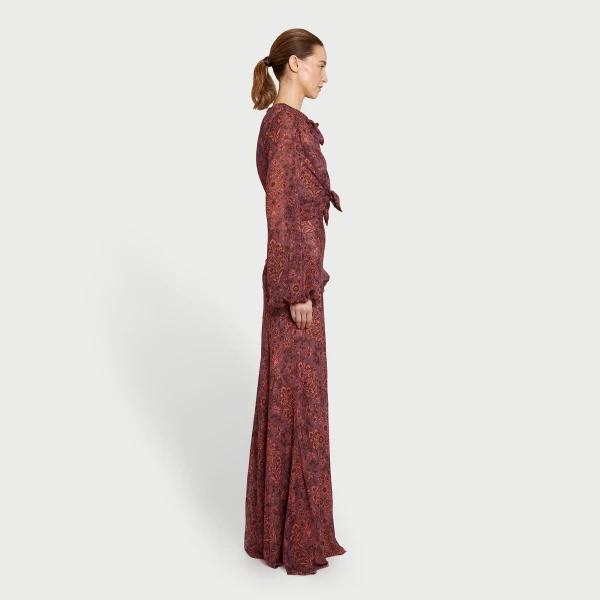 Giambattista Valli Long Cotton Paisley Field Dress - Giambattista Valli Dresses - Romantic Couture - Shop at Luxury Shoes 