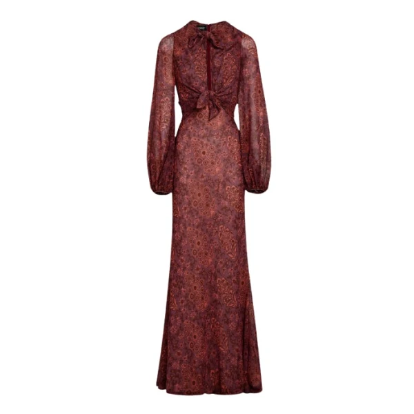 Giambattista Valli Long Cotton Paisley Field Dress - Giambattista Valli Dresses - Romantic Couture - Shop at Luxury Shoes 