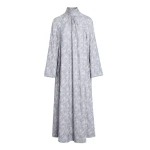 Giambattista Valli Long Gray Dress In Chinoiserie Embroidered Wool - Giambattista Valli Dresses - Romantic Couture - Shop at Luxury Shoes 