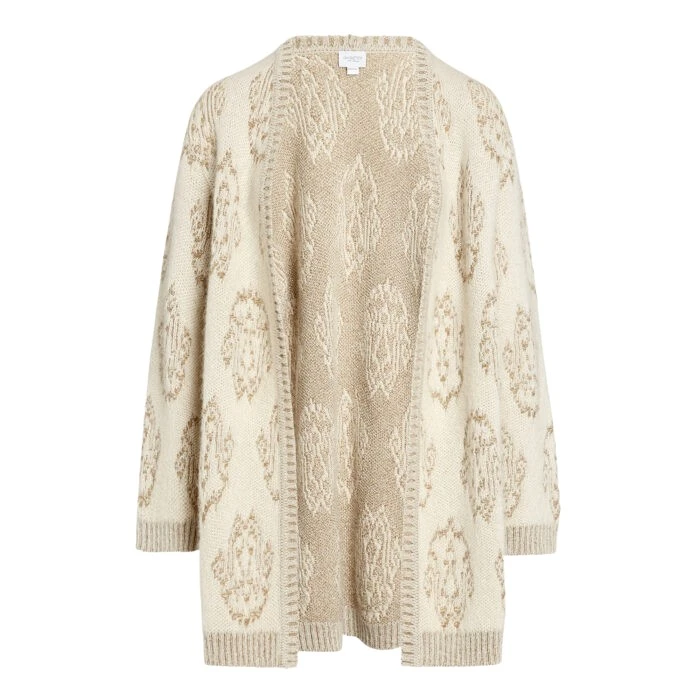 Long-Ivory-And-Gold-Ikat-Cardigan-Giambattista-Valli-Fall-Winter-2526-648512_nobg Giambattista Valli Long Ivory And Gold Ikat Cardigan - Giambattista Valli Fall Winter 25/26 - Romantic Couture - Shop at Luxury Shoes