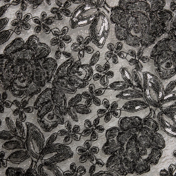 Giambattista Valli Long Kaftan Dress With Shimmering Black Embroidery - Giambattista Valli Dresses - Romantic Couture - Shop at Luxury Shoes 
