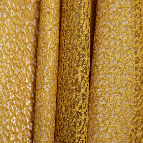 Giambattista Valli Long Mustard Ribbon Macramé Dress - Giambattista Valli Dresses - Romantic Couture - Shop at Luxury Shoes 