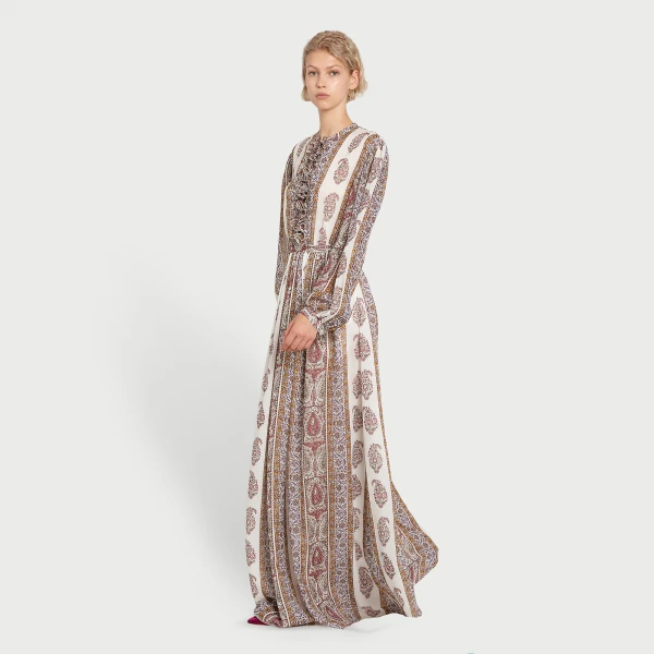 Giambattista Valli Long Paisley Silk Dress - Giambattista Valli Dresses - Romantic Couture - Shop at Luxury Shoes 