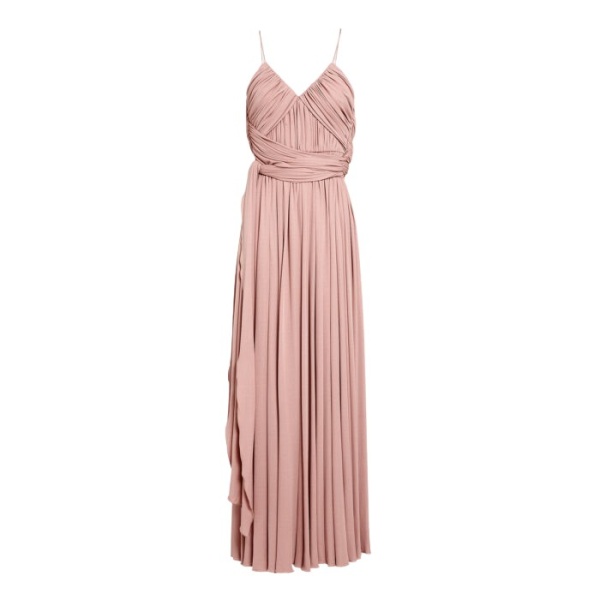Giambattista Valli Long Pink Dress With Cape - Giambattista Valli Dresses - Romantic Couture - Shop at Luxury Shoes 