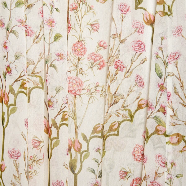 Giambattista Valli Long Wild Carnations Ivory Silk Dress - Giambattista Valli Dresses - Romantic Couture - Shop at Luxury Shoes 