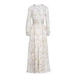 Giambattista Valli Long Wild Carnations Ivory Silk Dress - Giambattista Valli Dresses - Romantic Couture - Shop at Luxury Shoes 