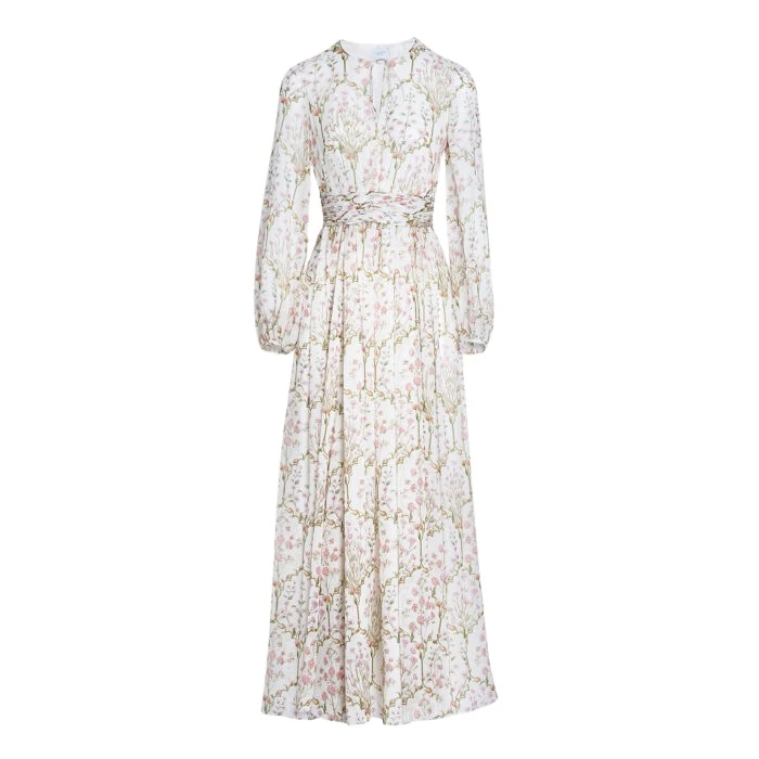 Long-Wild-Carnations-Ivory-Silk-Dress-Giambattista-Valli-Dresses-886327_nobg Giambattista Valli Long Wild Carnations Ivory Silk Dress - Giambattista Valli Dresses - Romantic Couture - Shop at Luxury Shoes