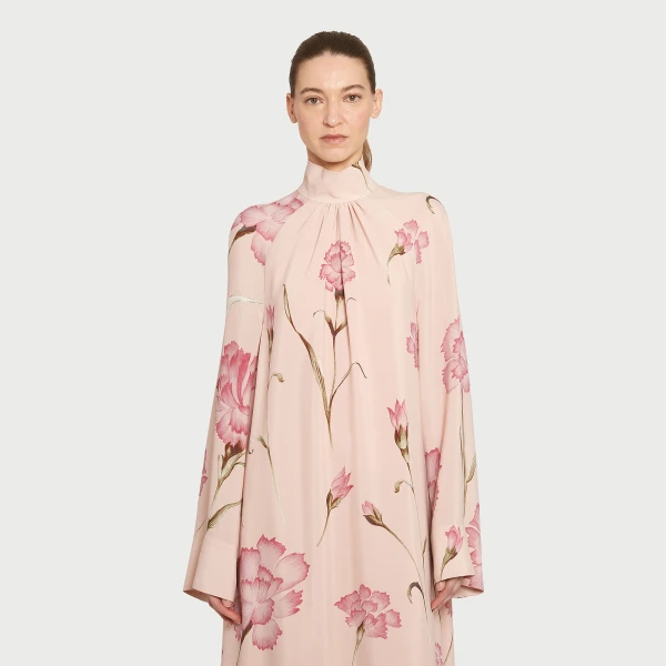 Giambattista Valli Macro Carnation Pink Kaftan Dress - Giambattista Valli Dresses - Romantic Couture - Shop at Luxury Shoes 