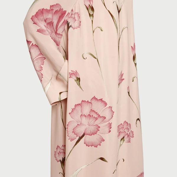 Giambattista Valli Macro Carnation Pink Kaftan Dress - Giambattista Valli Dresses - Romantic Couture - Shop at Luxury Shoes 