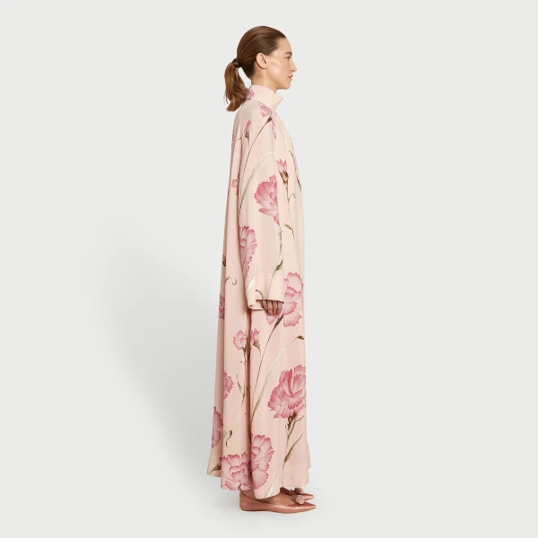 Giambattista Valli Macro Carnation Pink Kaftan Dress - Giambattista Valli Dresses - Romantic Couture - Shop at Luxury Shoes 