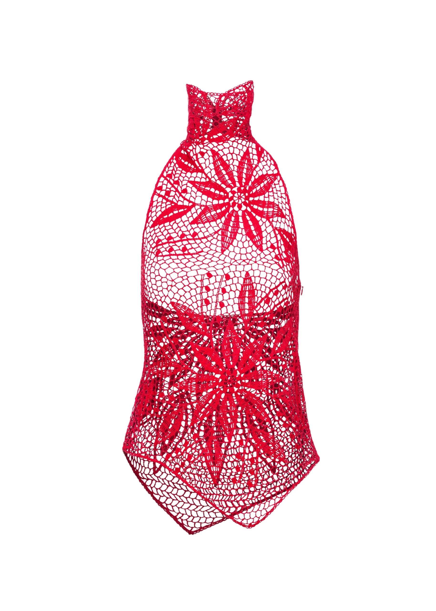 Magda-Butrym-Lace-crochet-high-neck-blouse-in-red-scaled43504_nobg Magda Butrym dress