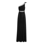 Giambattista Valli Maxi Asymmetrical Black Dress In Lace - Giambattista Valli Dresses - Romantic Couture - Shop at Luxury Shoes 
