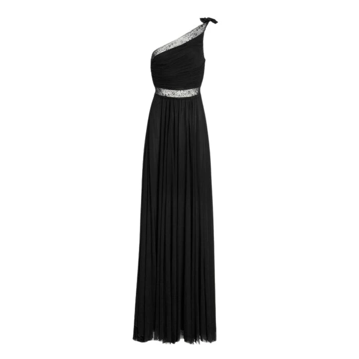 Maxi-Asymmetrical-Black-Dress-In-Lace-Giambattista-Valli-Dresses-657363_nobg Giambattista Valli Maxi Asymmetrical Black Dress In Lace - Giambattista Valli Dresses - Romantic Couture - Shop at Luxury Shoes