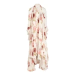 Giambattista Valli Maxi Pansies Creamy Silk Dress - Giambattista Valli Dresses - Romantic Couture - Shop at Luxury Shoes 