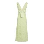 Giambattista Valli Midi Lime Embroidered Lace Dress - Giambattista Valli Dresses - Romantic Couture - Shop at Luxury Shoes 