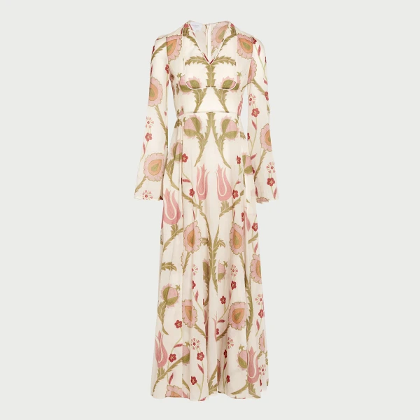 Giambattista Valli Midi Suzani Tribute Kaftan - Giambattista Valli Dresses - Romantic Couture - Shop at Luxury Shoes 