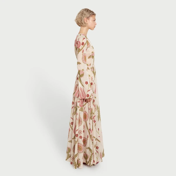 Giambattista Valli Midi Suzani Tribute Kaftan - Giambattista Valli Dresses - Romantic Couture - Shop at Luxury Shoes 