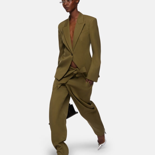 The Attico Military Green Long Pant, view 4