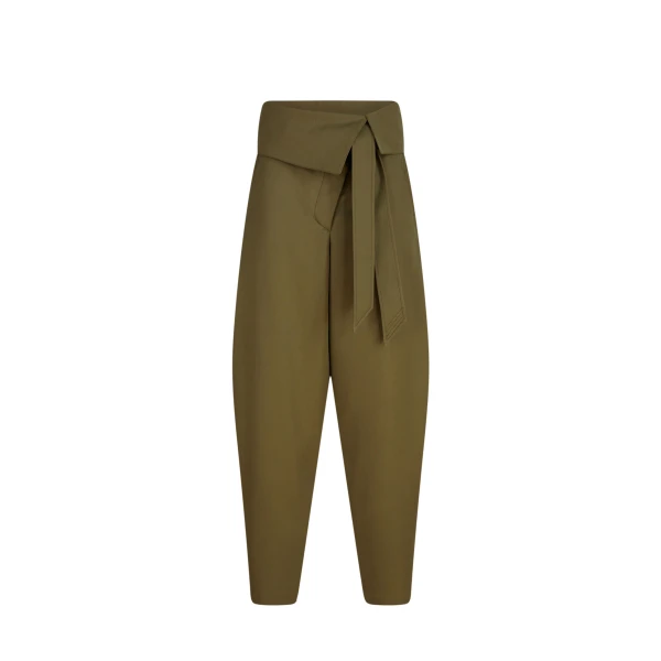 The Attico Military Green Long Pant - The Attico Pants - Designed by Gilda Ambrosio & Giorgia Tordini - Shop at Luxury Shoes 