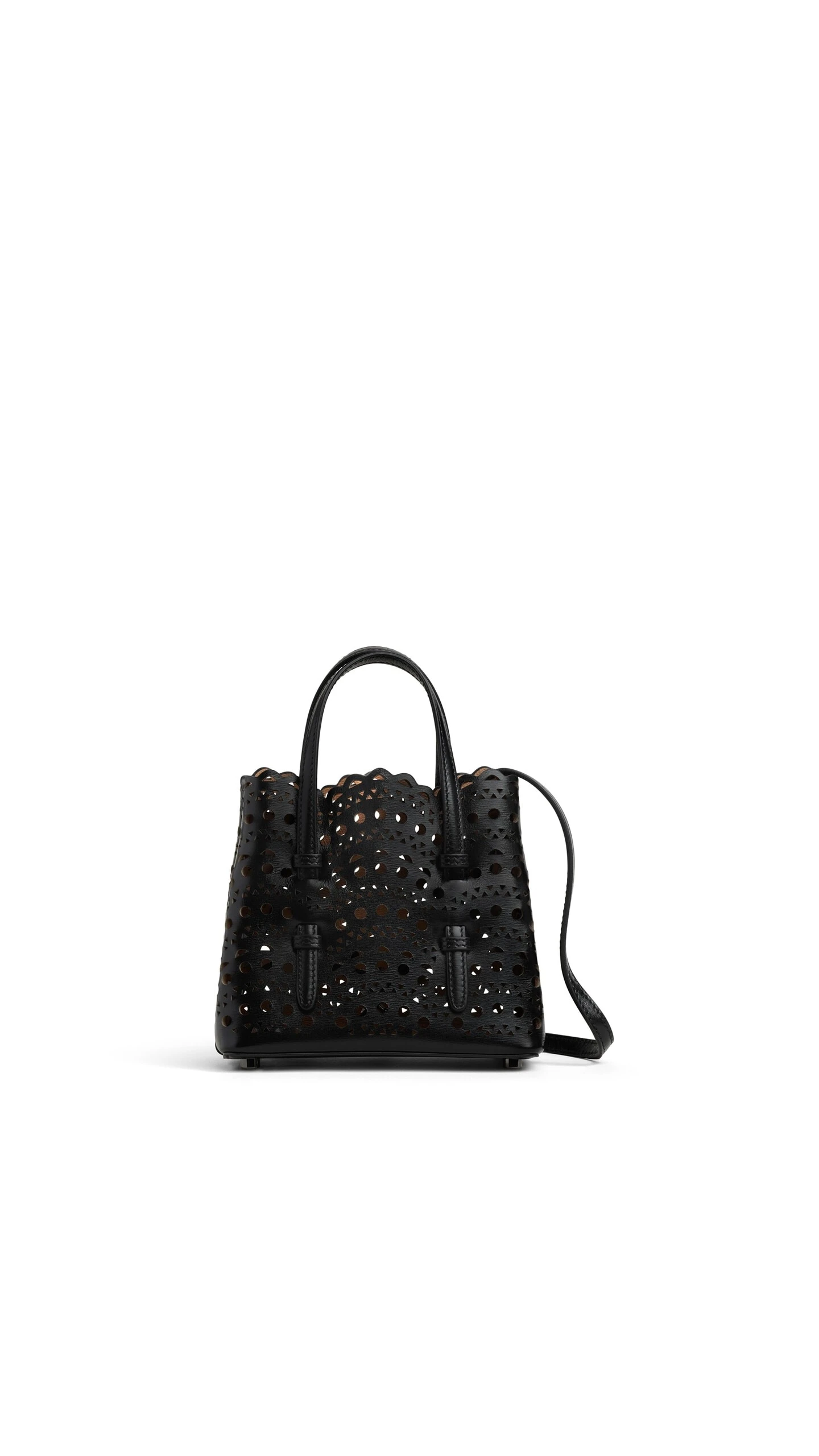 Alaïa Mina 16 Bag In Vienne Wave Calfskin - Alaia Bags - Laser Cut Luxury - Shop at Luxury Shoes Alaïa Mina 16 Bag In Vienne Wave Calfskin - Alaia Bags - Laser Cut Luxury - Shop at Luxury Shoes